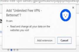 Unlimited Free VPN Betternet for Chrome